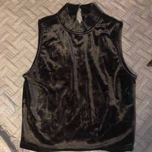 Velvet crop top